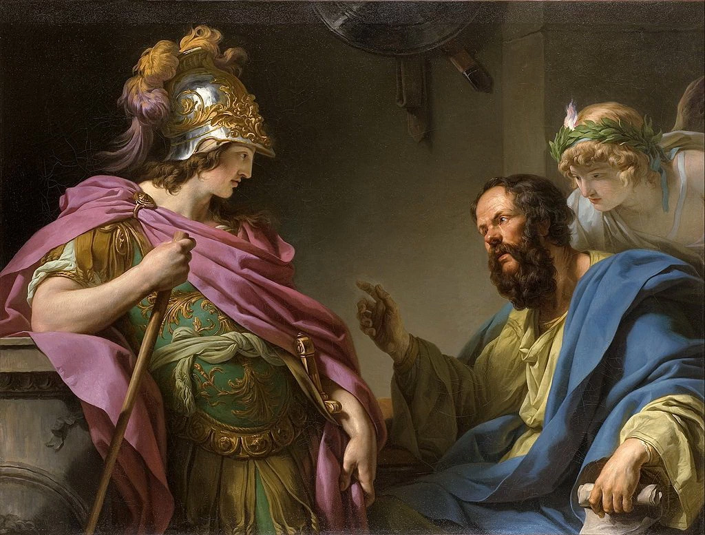 Alcibiade viene ammaestrato da Socrate - Musee Fabre, Montpellier